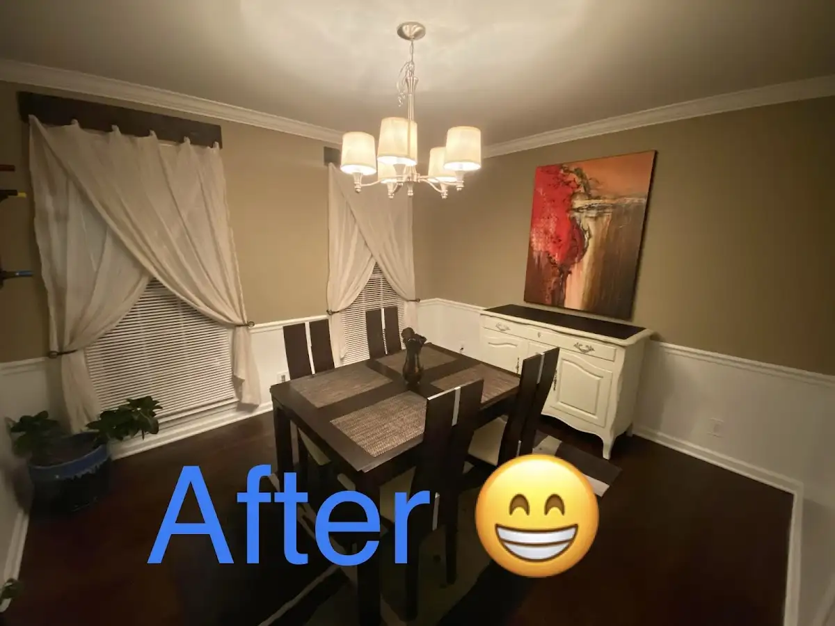 Professional dining room restoration after water damage in Evansville